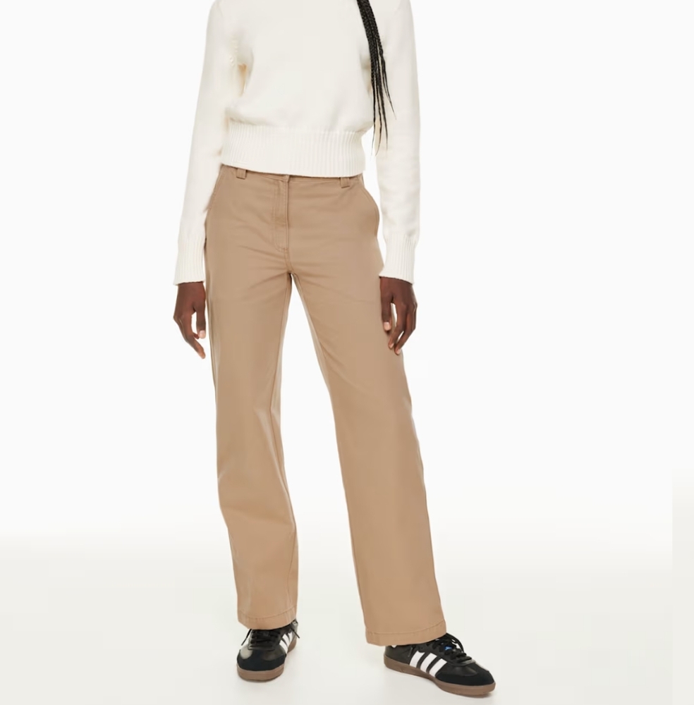 Aritzia Sunday Best Jaden Forest Green High Waisted Utility Chinos - Picture 2 of 9